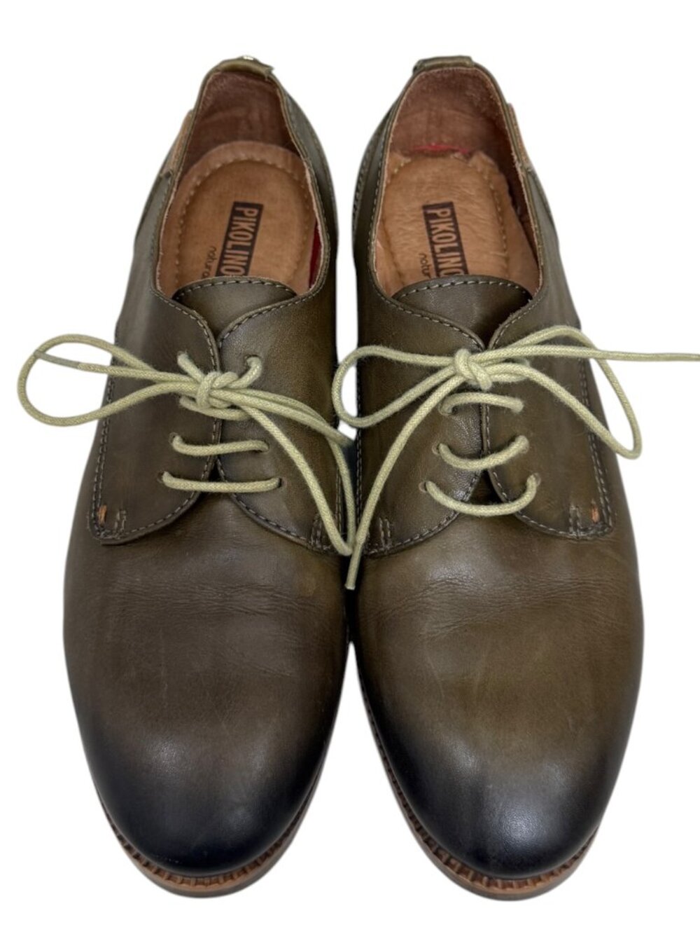 Pikolinos Royal Plain Toe Leather women's Lace up Low heeled Oxfords Size 6.5 - Picture 2 of 11